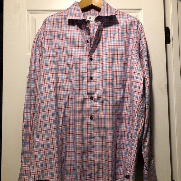 david Donahue men's multicolor cotton casual shirtsize: XL